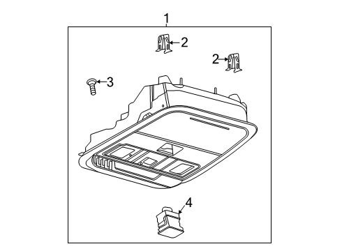 2024 Ford Explorer Overhead Console Diagram