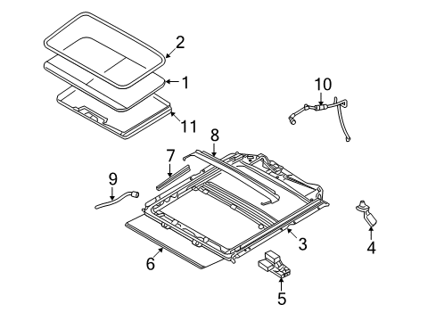 2011 Ford Fusion Sunroof Diagram 2 - Thumbnail
