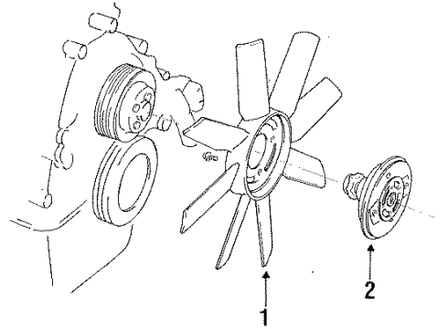 1997 Ford Ranger Cooling Fan Diagram 2 - Thumbnail