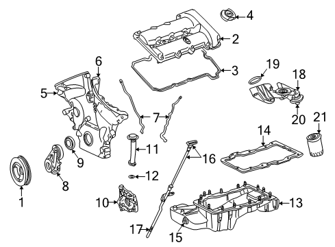 2005 Mercury Montego Engine Parts Diagram