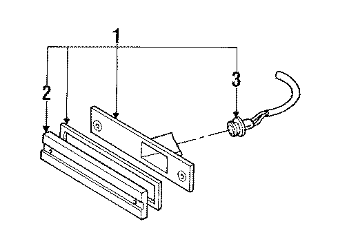 1989 Ford Probe Side Marker Lamps Diagram 3 - Thumbnail
