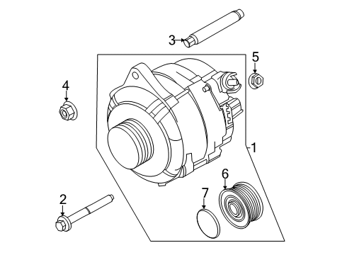 2023 Ford Transit-250 Alternator Diagram 2 - Thumbnail