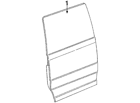 1996 Ford Aerostar Door & Components Diagram 3 - Thumbnail