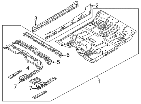 2013 Ford F-150 Floor Diagram 2 - Thumbnail