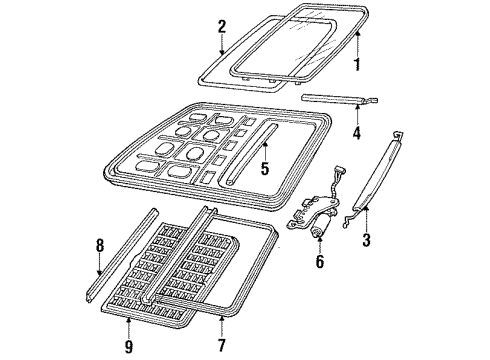 1992 Mercury Sable Sunroof Diagram
