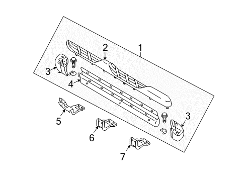 2005 Mercury Mariner Exterior Trim - Pillars Diagram 2 - Thumbnail