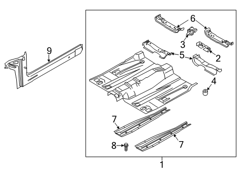 2016 Ford Fusion Front Floor Diagram