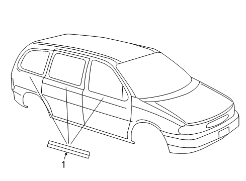 2000 Ford Windstar Stripe Tape Diagram 2 - Thumbnail