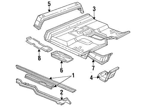 1997 Ford F-250 HD Floor Diagram 3 - Thumbnail