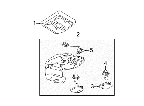 2012 Ford Escape Overhead Console Diagram