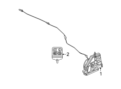 2006 Mercury Mountaineer Keyless Entry Components Diagram