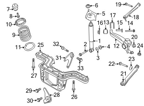 2009 Ford Escape Rear Suspension Components Diagram 4 - Thumbnail