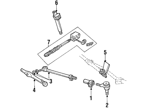 1987 Ford E-150 Econoline Steering Gear & Linkage Diagram 3 - Thumbnail