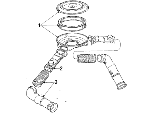1985 Ford Mustang Air Intake Diagram 3 - Thumbnail