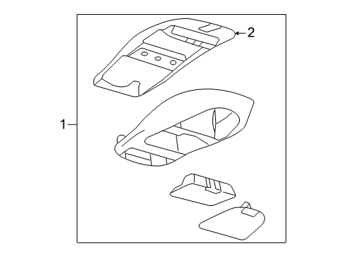 2005 Ford Focus Overhead Console Diagram 2 - Thumbnail