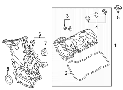2025 Ford F-150 Valve & Timing Covers Diagram 2 - Thumbnail