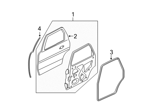 2011 Ford Escape Door & Components Diagram 3 - Thumbnail