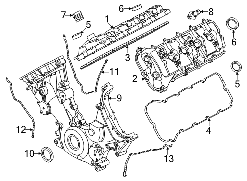 2025 Ford F-150 Valve & Timing Covers Diagram 5 - Thumbnail