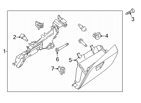 2025 Ford Transit-150 Glove Box Diagram