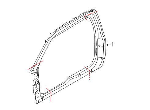 2019 Ford F-350 Super Duty Aperture Panel Diagram 2 - Thumbnail