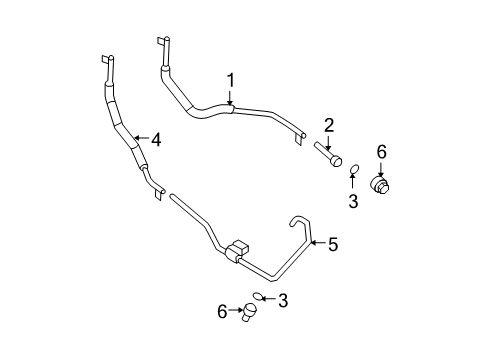 2008 Mercury Mariner Trans Oil Cooler Lines Diagram 2 - Thumbnail