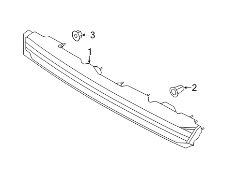 2016 Lincoln MKC Reflector Diagram