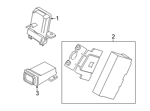 2018 Ford F-150 Module Diagram for GL3Z-14F642-A