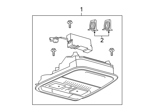 2024 Lincoln Corsair Overhead Console Diagram
