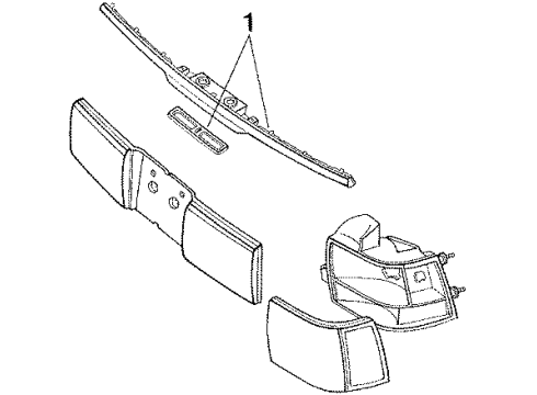 1988 Lincoln Continental License Lamps Diagram