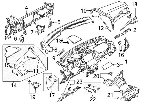 2017 Lincoln MKZ Instrument Panel Diagram