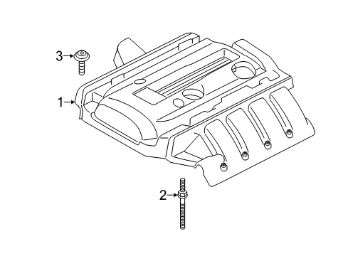 2016 Ford Mustang Engine Appearance Cover Diagram