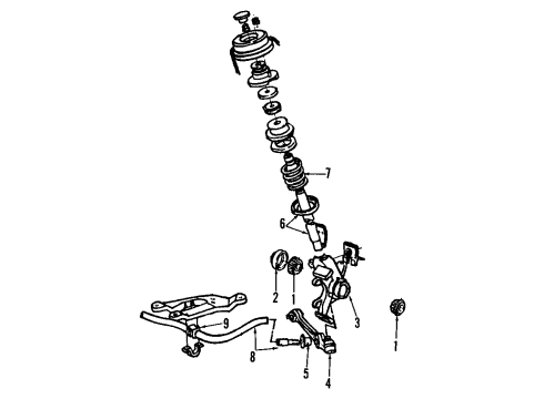 1984 Ford Escort Front Suspension Components Diagram