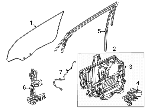 2024 Ford Mustang Mach-E Rear Door Diagram