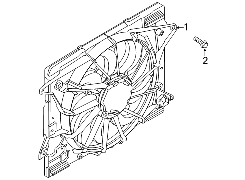 2024 Lincoln Corsair Cooling Fan Diagram