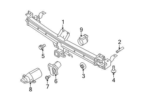 2019 Ford Flex Trailer Hitch Components Diagram