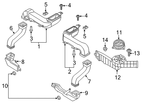 2016 Lincoln MKZ Guide Nut Diagram for -W702751-S441