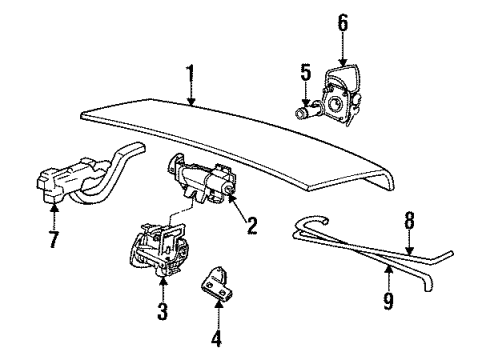 1988 Lincoln Continental Trunk Diagram