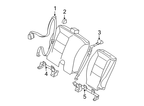 2005 Ford Explorer Sport Trac Rear Seat Belts Diagram