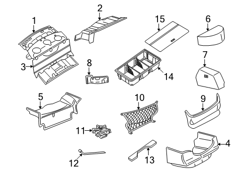 2004 Lincoln Town Car Filler, Rear Diagram for F8VZ-5445726-AA