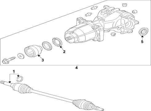 2024 Ford Edge Differential - Rear Diagram