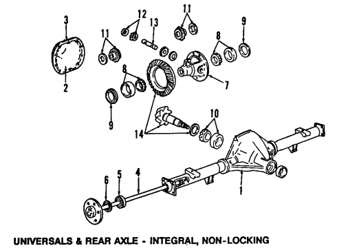 1992 Ford Bronco Differential - Rear Diagram 2 - Thumbnail