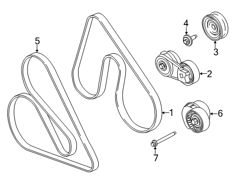 2019 Ford F-150 Belts & Pulleys - Belts Diagram 2 - Thumbnail