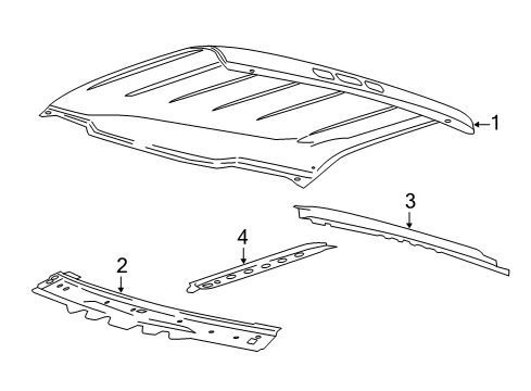 2016 Ford F-150 Roof & Components Diagram 5 - Thumbnail