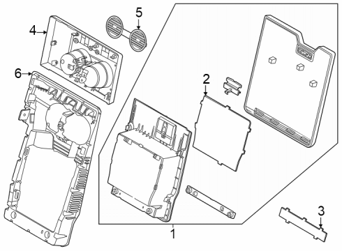 2025 Ford F-250 Super Duty Split Bench Seat Diagram