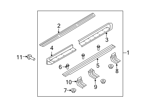 2015 Ford Expedition Running Board Diagram 2 - Thumbnail
