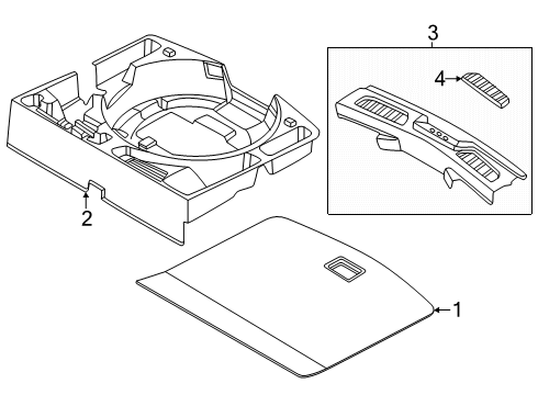 2024 Lincoln Nautilus Interior Trim - Rear Body Diagram