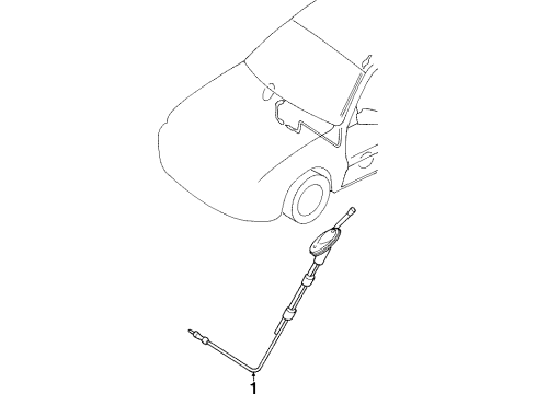 1999 Ford Escort Antenna & Radio Diagram