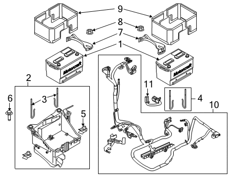 2013 Ford F-250 Super Duty Battery Diagram