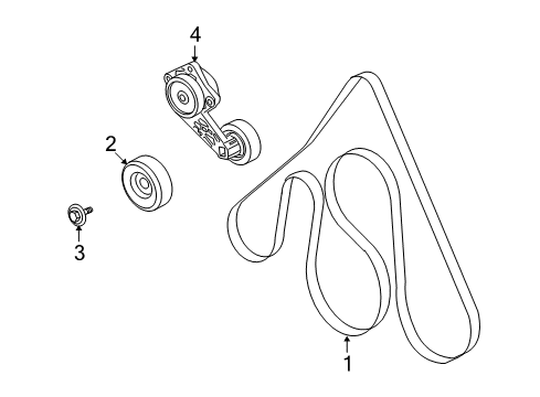 2011 Ford E-150 Belts & Pulleys Diagram