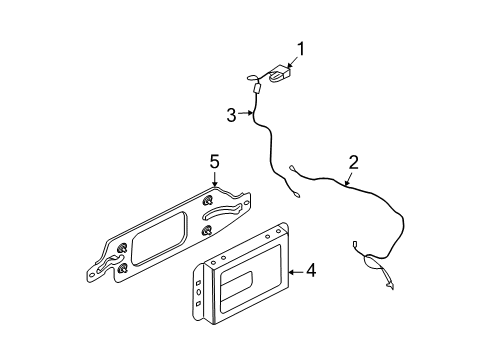 2007 Ford Edge Antenna & Radio Diagram 2 - Thumbnail